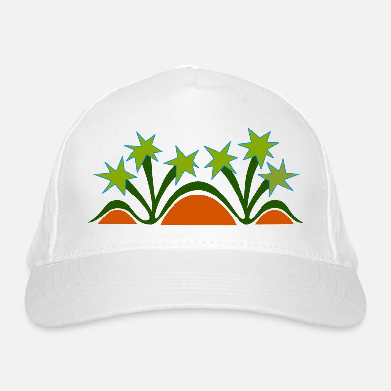 Palm trees & dunes by Cean Organic Baseball Cap