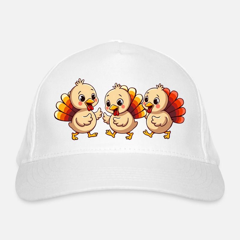 Bébé dinde de Thanksgiving Casquette classique bio