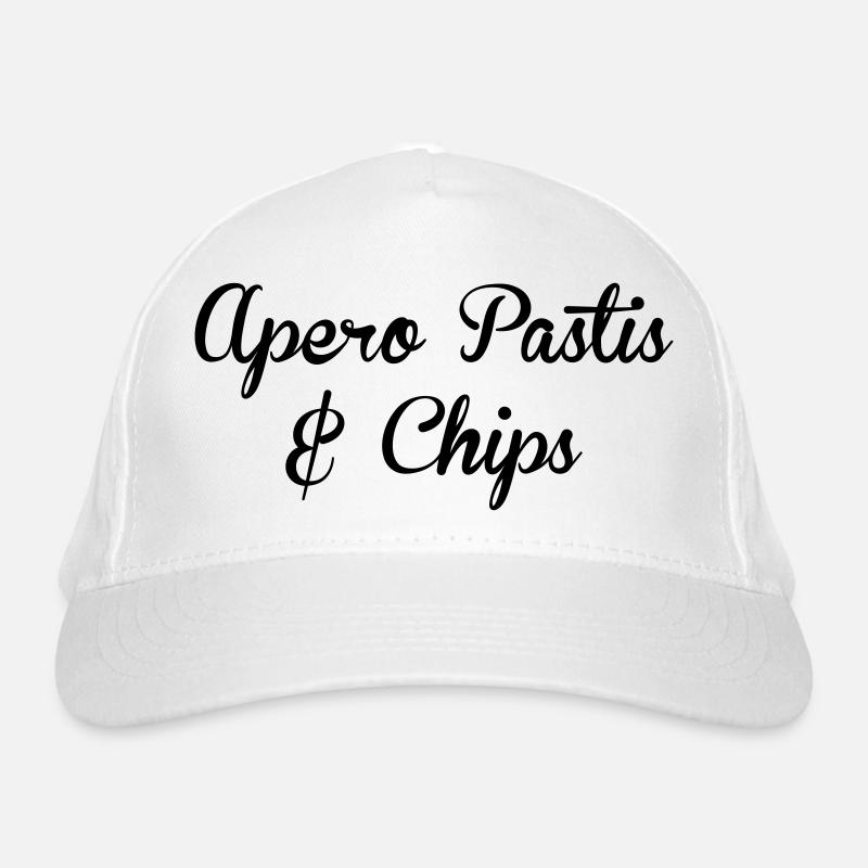 apéro pastis et chips - Alcool Casquette classique bio