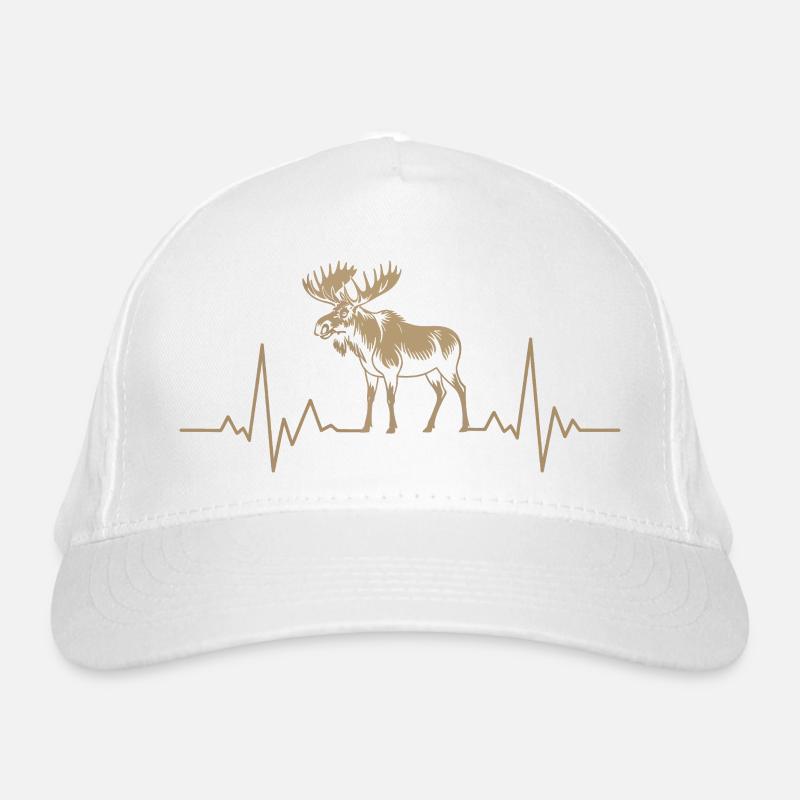 Mosses Heartbeat Silhouette Organic Baseball Cap