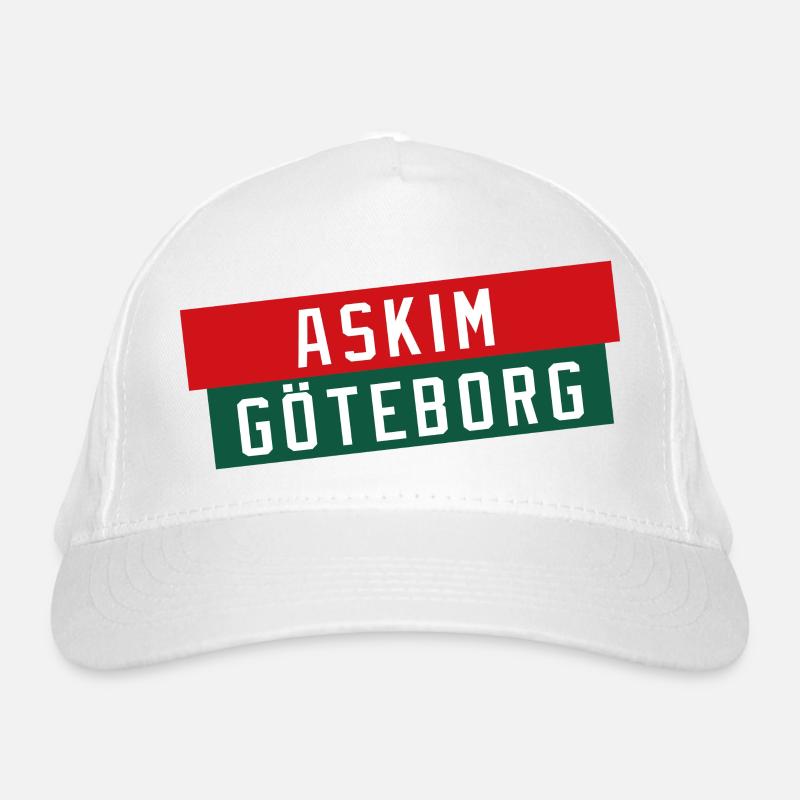 Logo du bloc de couleur Askim Göteborg Casquette classique bio