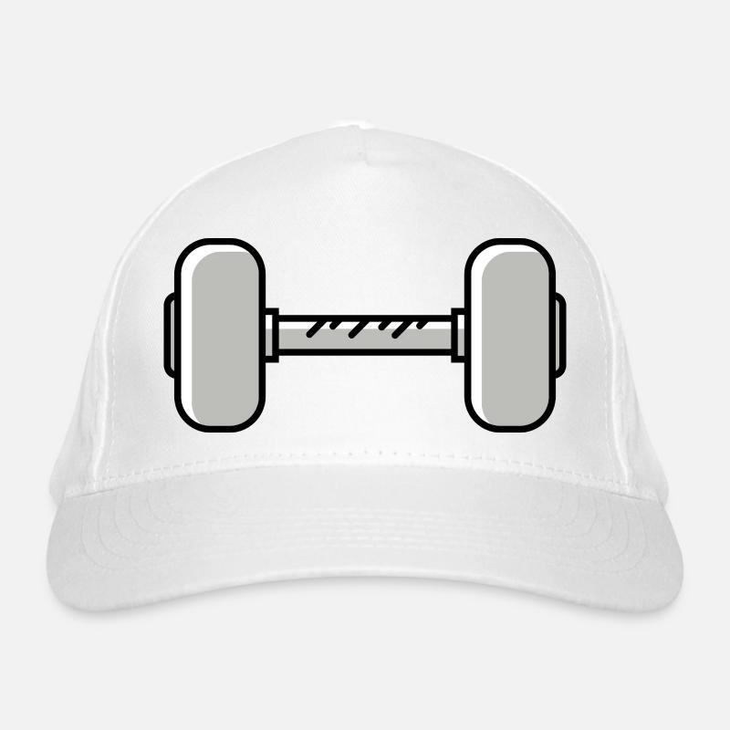 Dumbbell weights icon Organic Baseball Cap