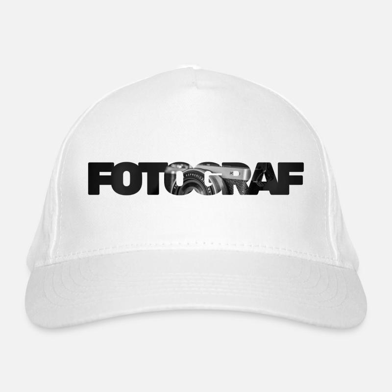 photographe - Casquette classique bio - blanc