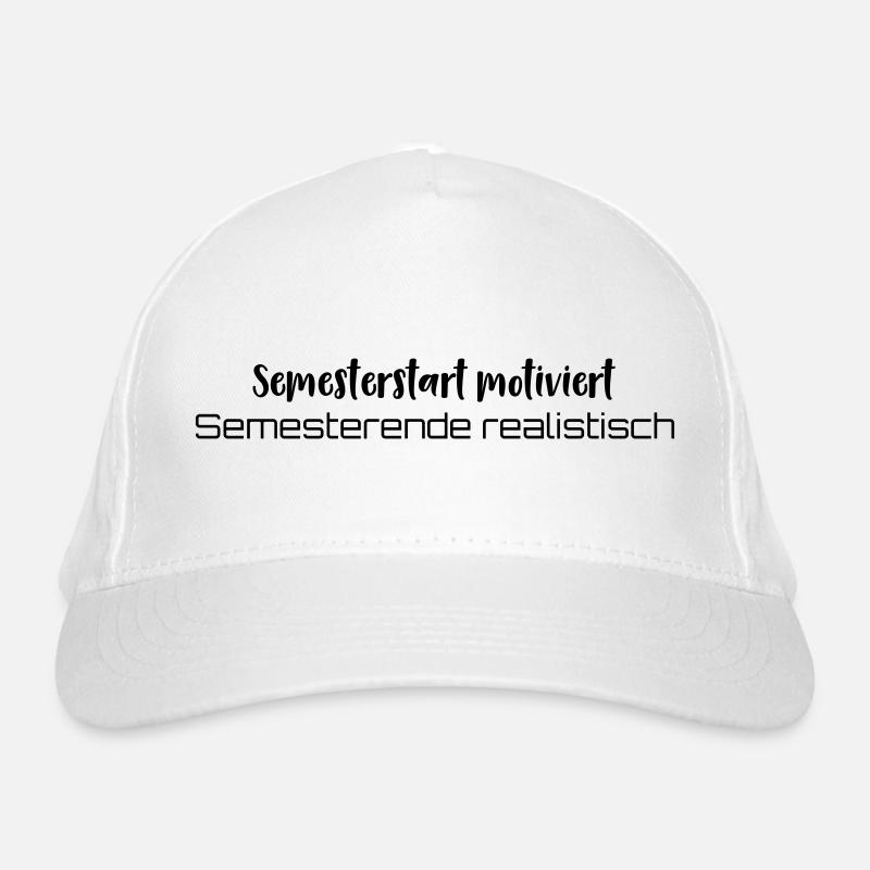 Kaffee → Lernen → Existenzkrise Bio-Baseballkappe