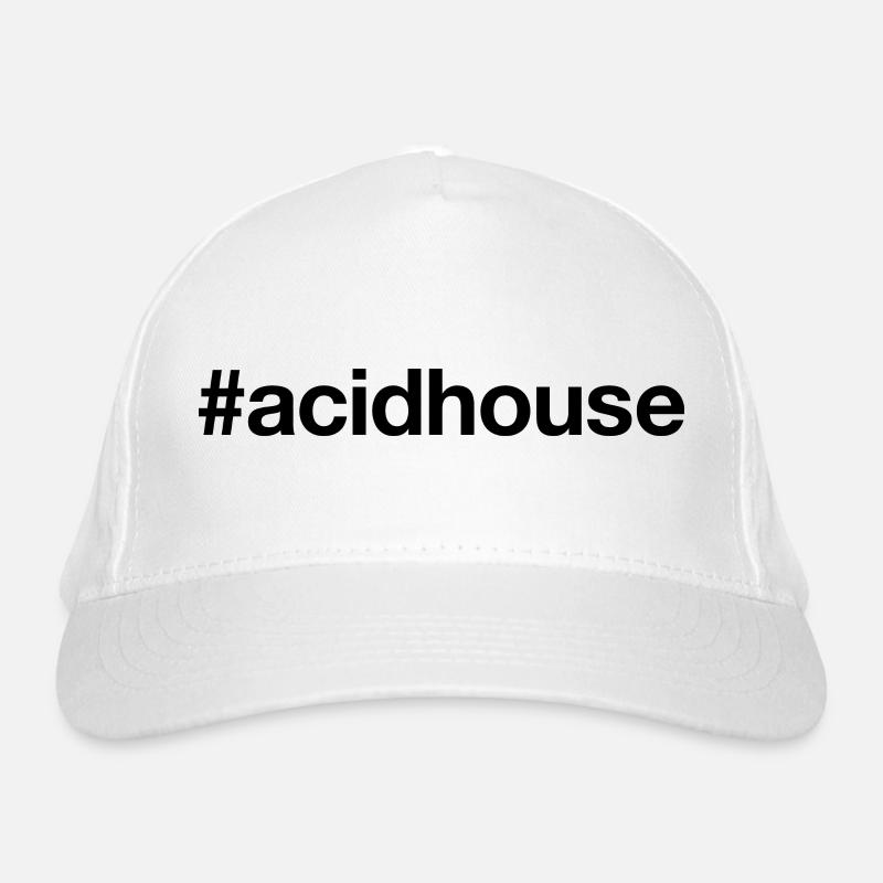 ACID HOUSE Techno Rave Dj Hashtag Casquette classique bio