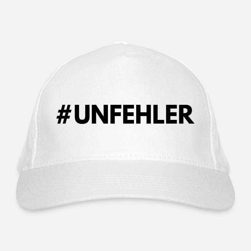 #Unfehler Bio-Baseballkappe