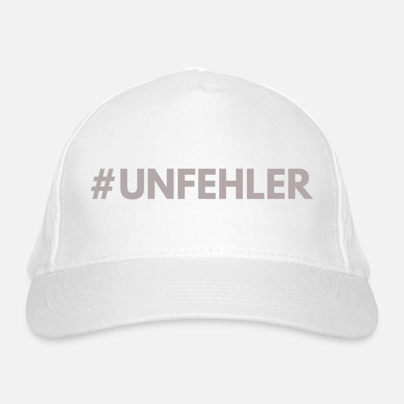 #Unfehler Bio-Baseballkappe