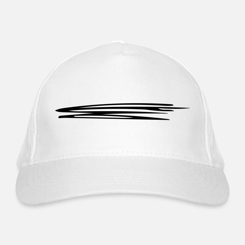 Sweeping lines | Vectorgraphic = Change Colors Organic Baseball Cap