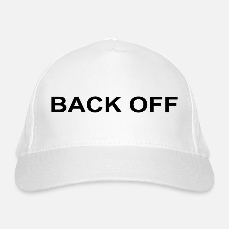 Back Off Lustiger Spruch Bio-Baseballkappe