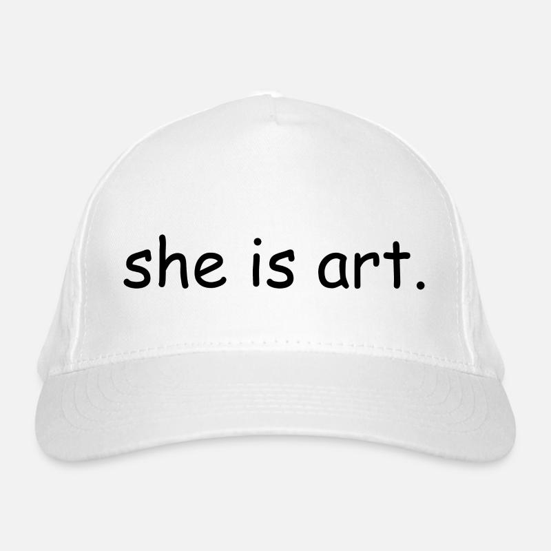 She is art Bio-Baseballkappe