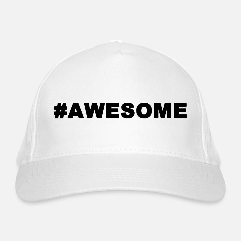 hastag awesome Organic Baseball Cap