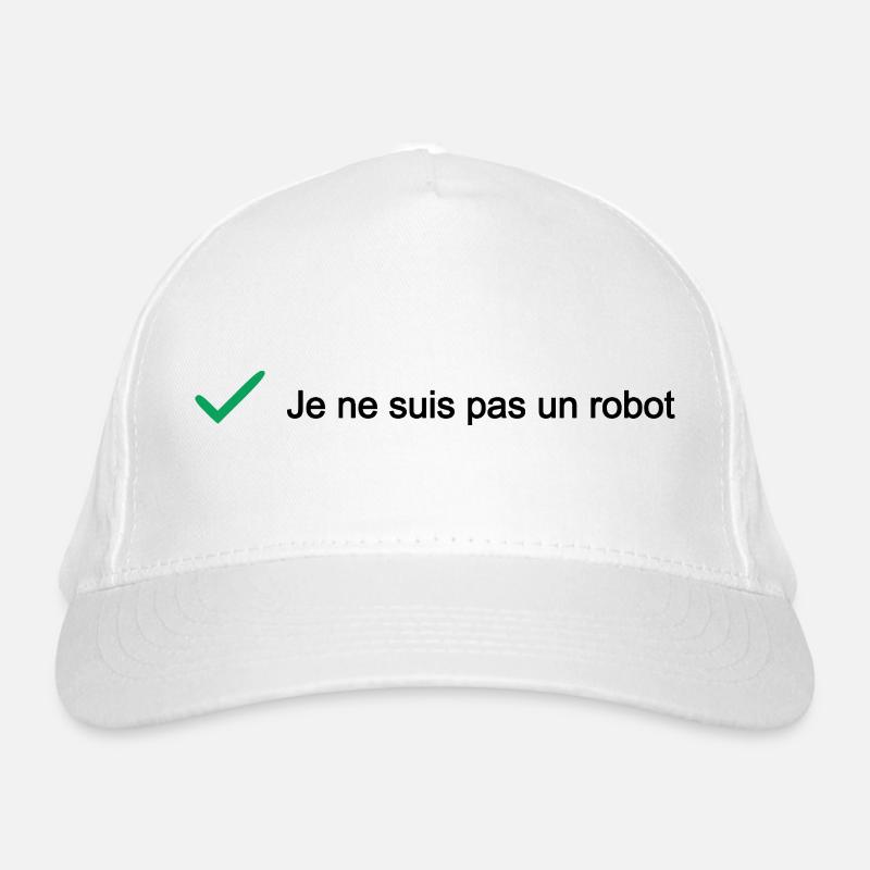I'M NOT A ROBOT! (IT) Organic Baseball Cap