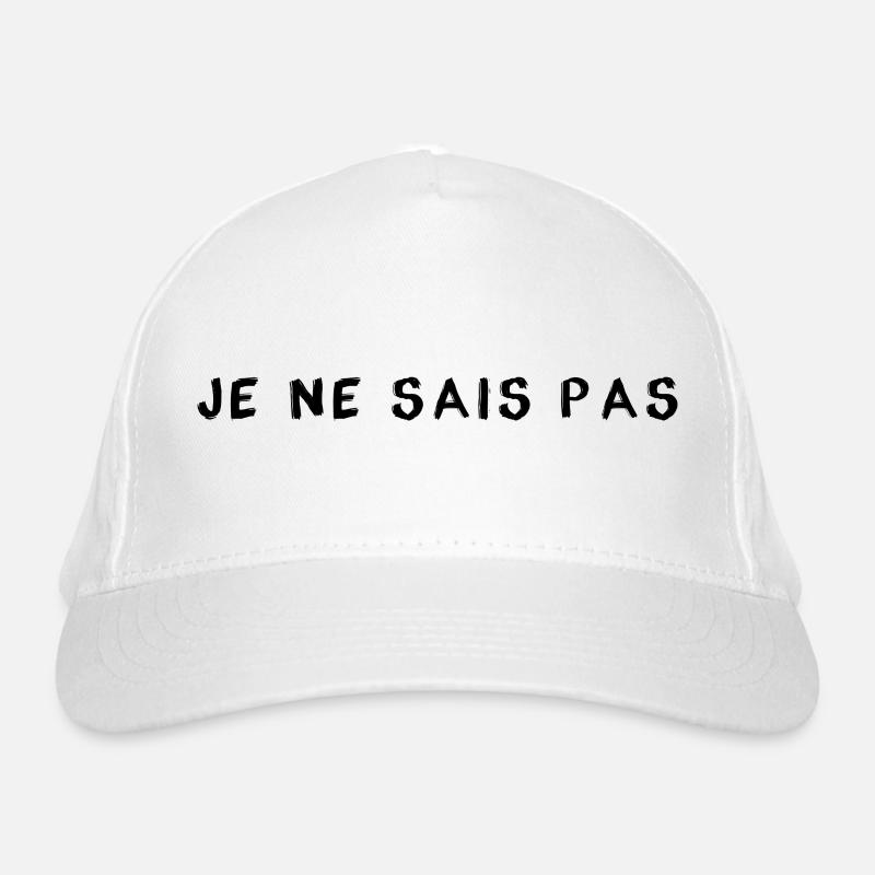 Je ne sais pas - I don`t know Bio-Baseballkappe