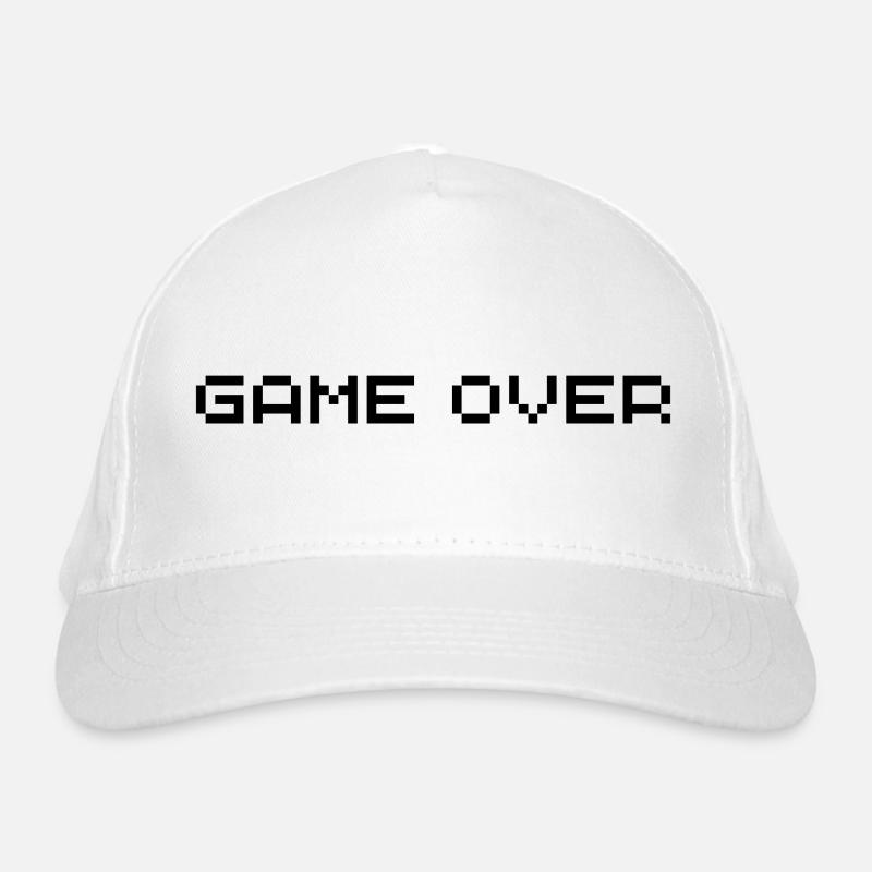 game over Organic Baseball Cap