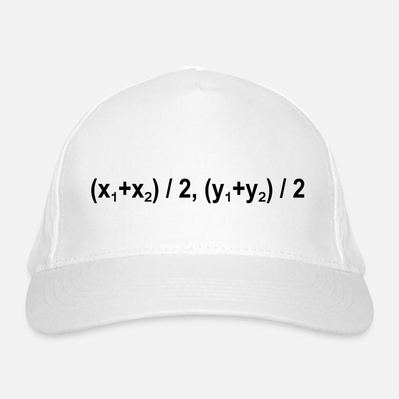 Équation de formule centrale Mathématiques Casquette classique bio