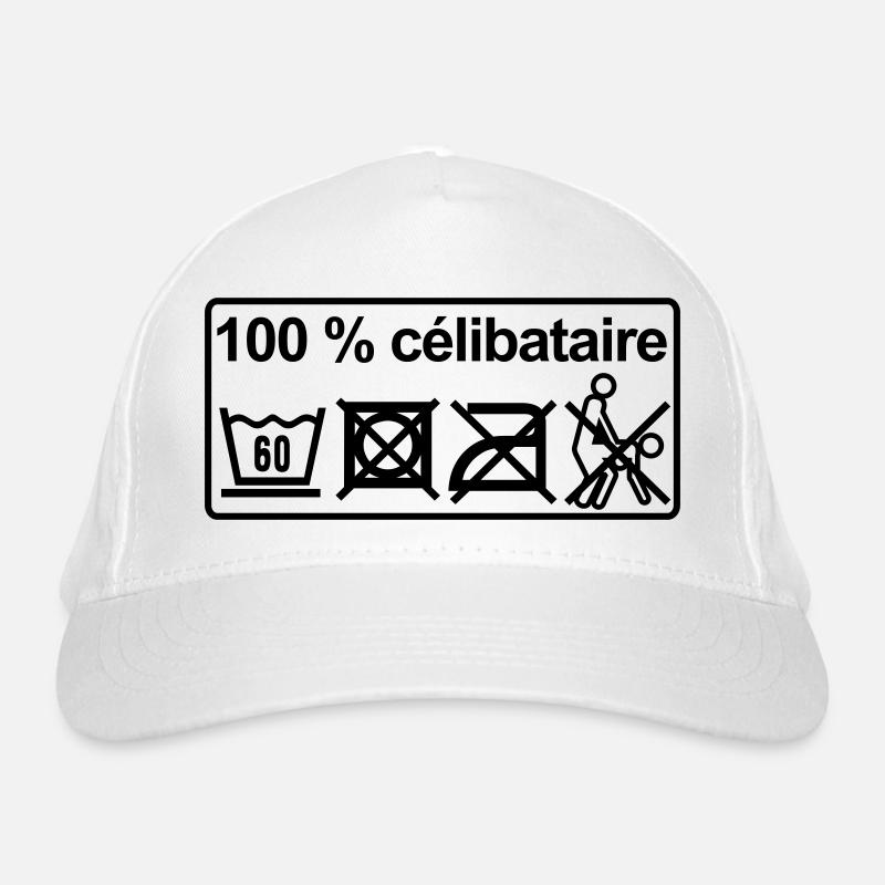 100% celibataire Casquette classique bio