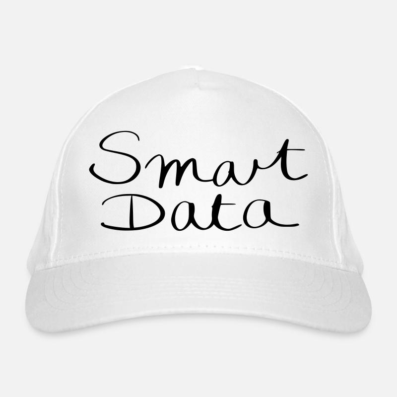 smart data - Organic Baseball Cap - white