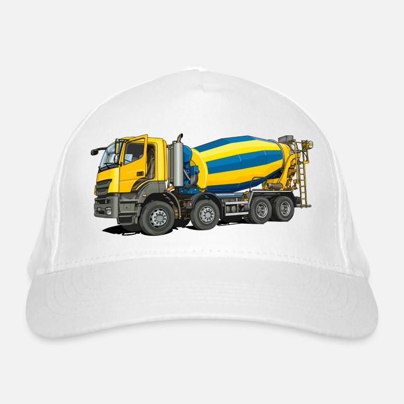 concrete mixer Organic Baseball Cap