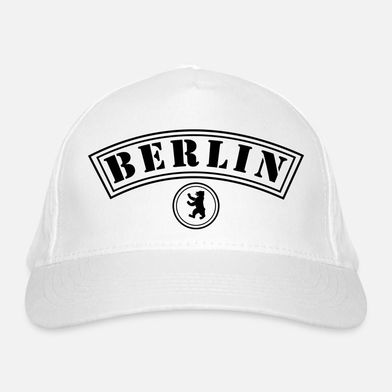 Berlin mit Bär Bio-Baseballkappe