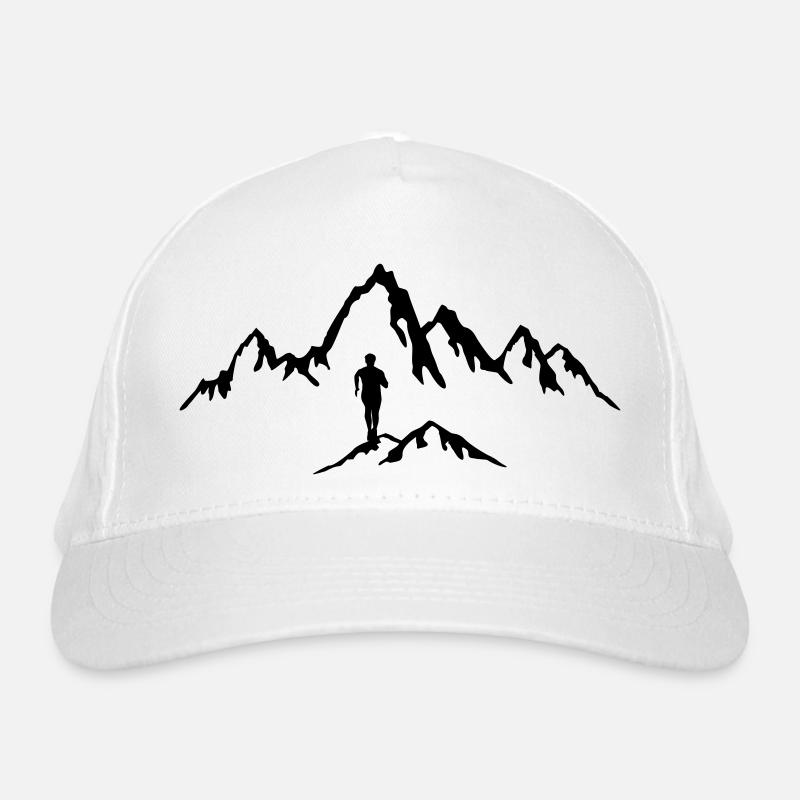 Course en montagne, trail, homme Casquette classique bio
