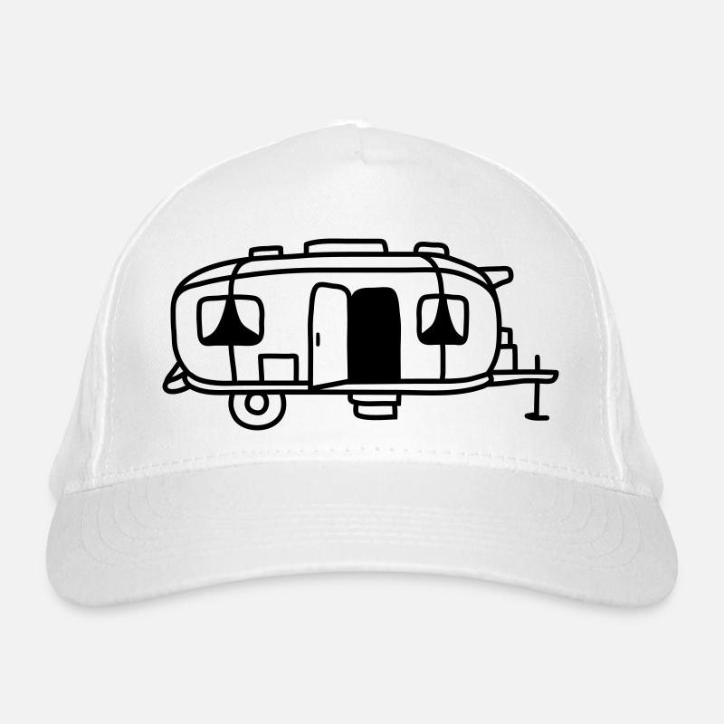 Comic Design Camping Cart Organic Baseball Cap