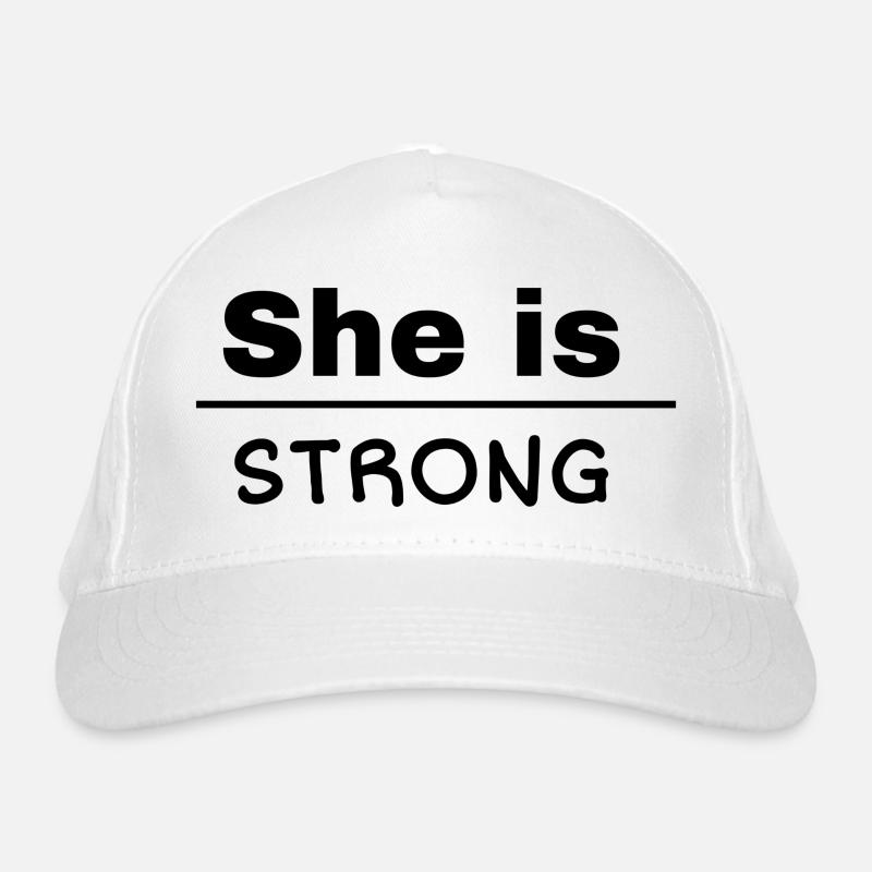 She is Strong Organic Baseball Cap