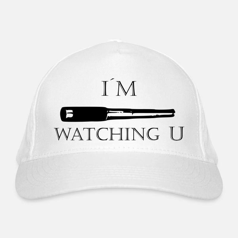Im watching u - Schriftzug Bio-Baseballkappe