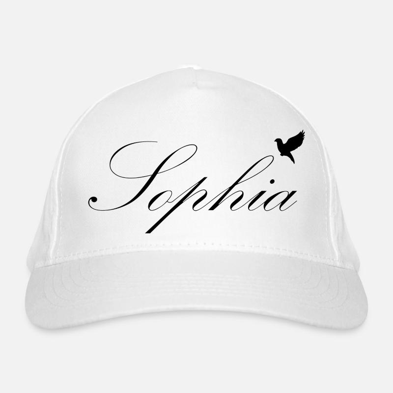 Sophia beautiful name Black Organic Baseball Cap