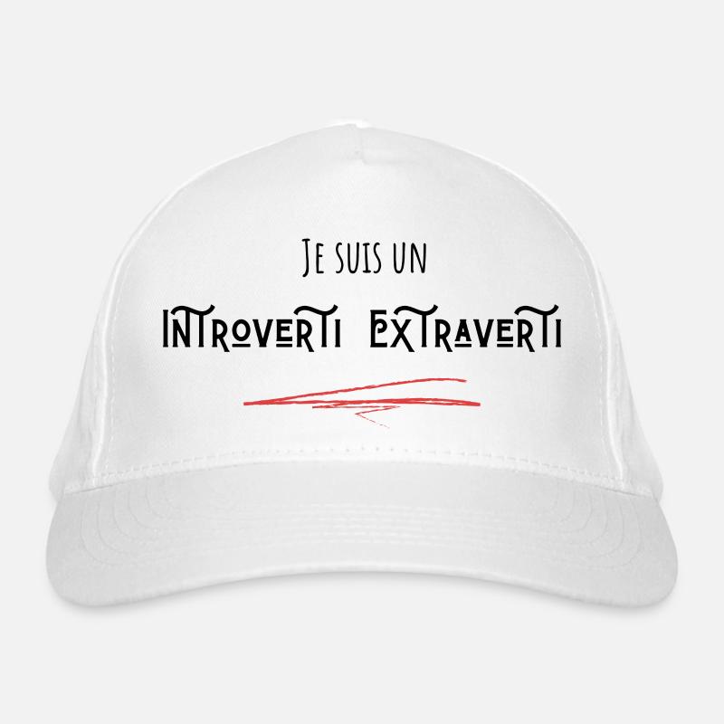 Je suis un introverti Extraverti Casquette classique bio