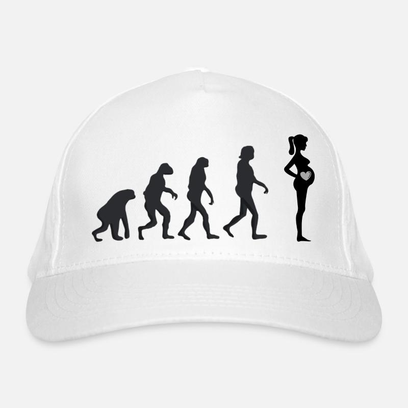 Schwanger - Menschliche Evolution Bio-Baseballkappe