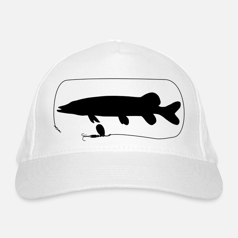 Pike with spinner Organic Baseball Cap