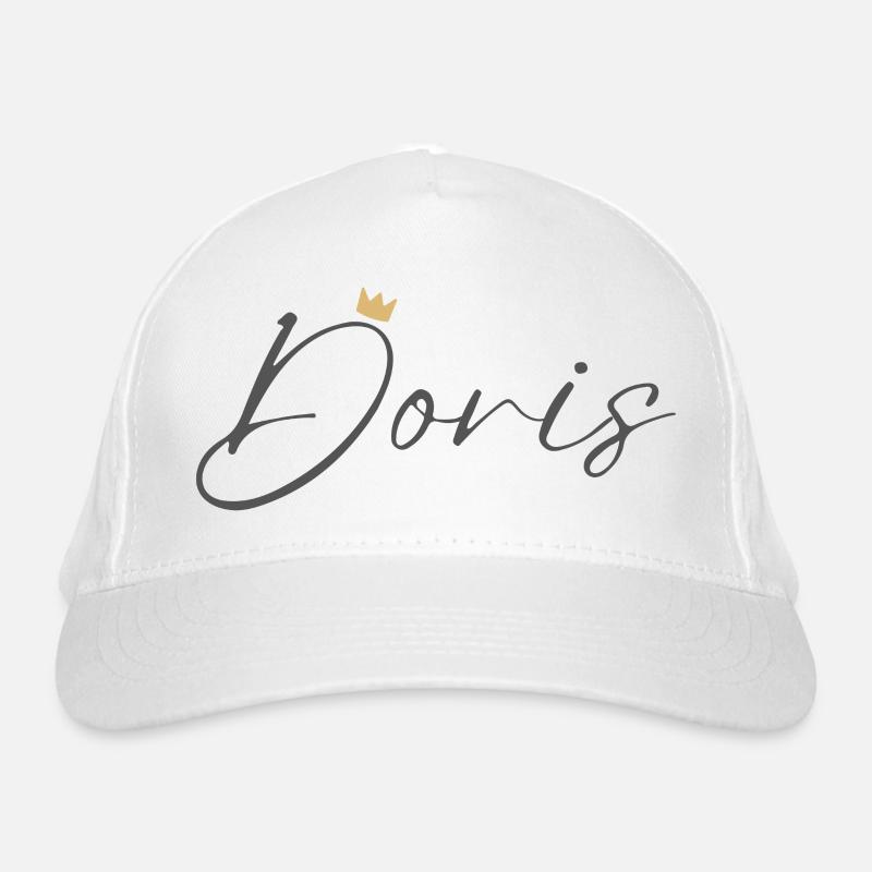 Prinzessin Doris Crown Hemd – Name mit Buchstabe D Bio-Baseballkappe