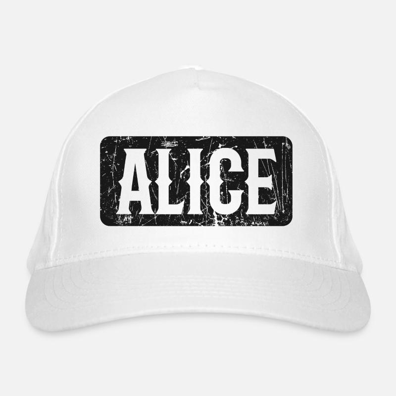 Alice Devise Dire Femme Prénom Casquette classique bio