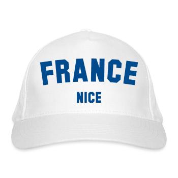 NICE Nizza France Frankreich - Casquette classique bio - blanc - Devant