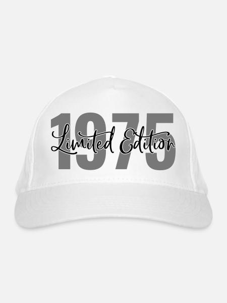 Limited edition 1975 - Bio-Baseballkappe - Weiß