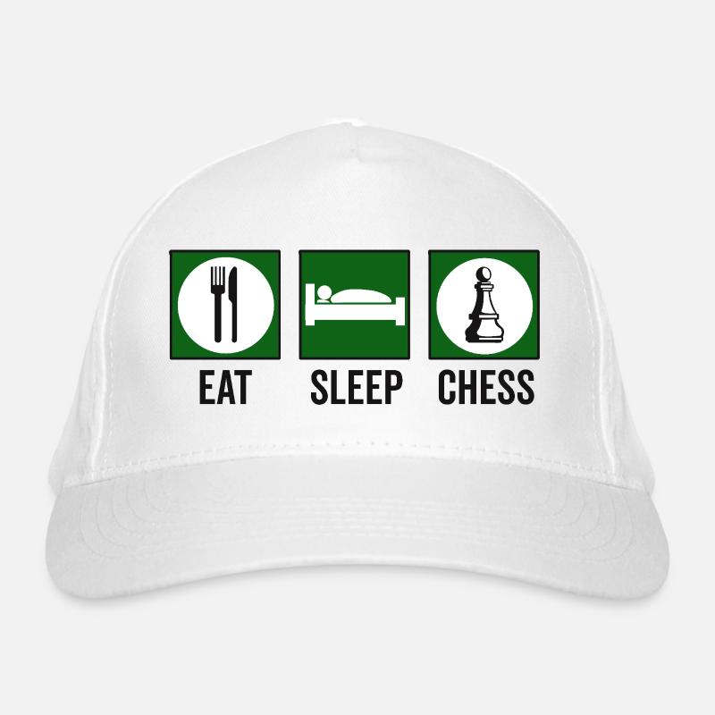 Manger dormir Échecs Citation d’échecs Casquette classique bio