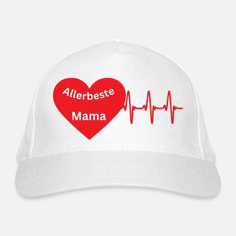 Mama Herzschlag 5 Bio-Baseballkappe