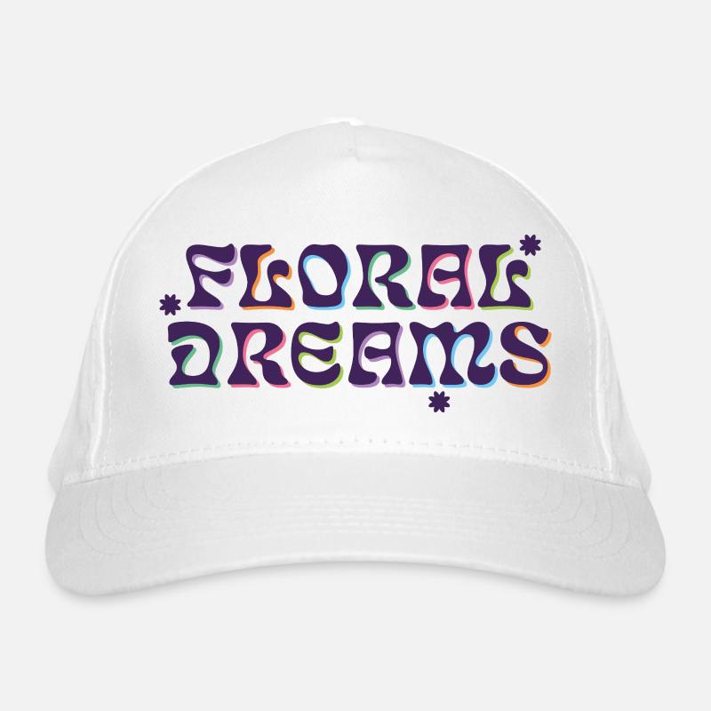 Floral Dreams Psychedelic Type Bio-Baseballkappe