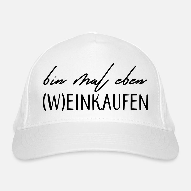 Bin mal eben (W)einkaufen! Bio-Baseballkappe