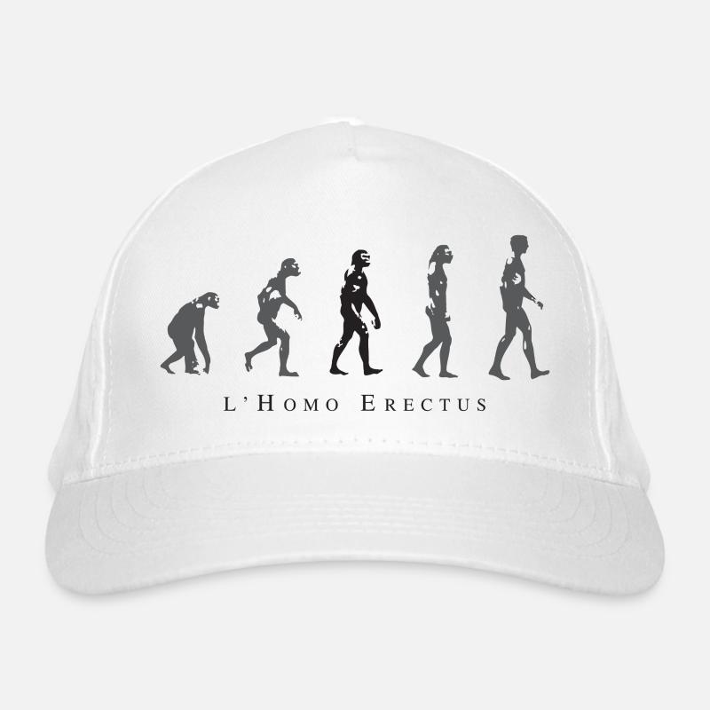 Evolution der menschlichen Haltung Bio-Baseballkappe