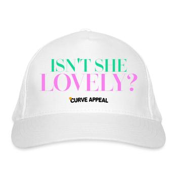 Isn't She Lovely – Inspirierende Beauty-Grafiken - Bio-Baseballkappe - Weiß - Vorne