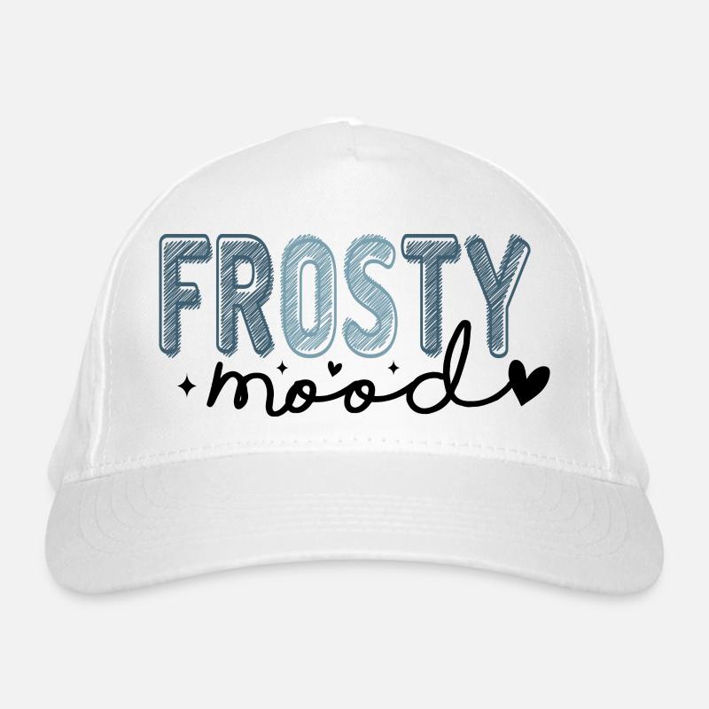 Frostiger Text im eisigen Stil Bio-Baseballkappe