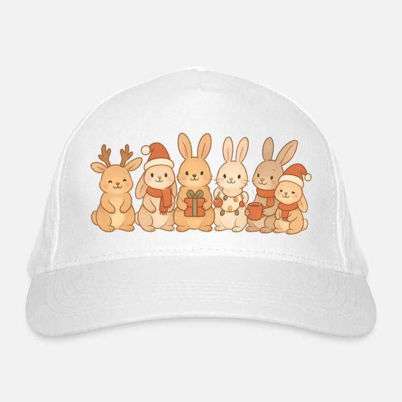 Lapins Enfants Garçons Filles Lapins de Noël Casquette classique bio