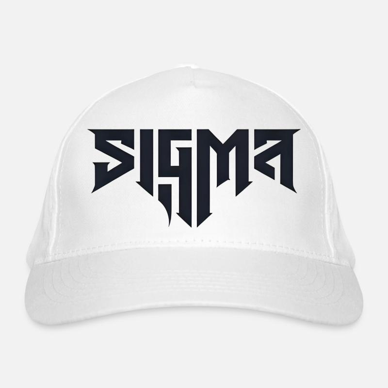 Glyphes Sigma dans la typographie difficile Casquette classique bio