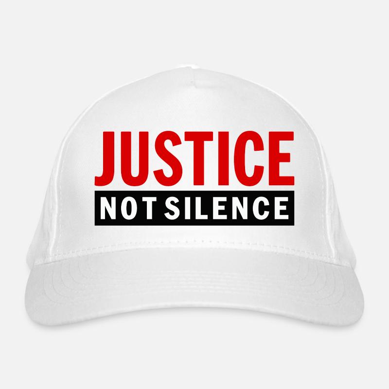 Justice Not Silence Gerechtigkeit Statement Bio-Baseballkappe