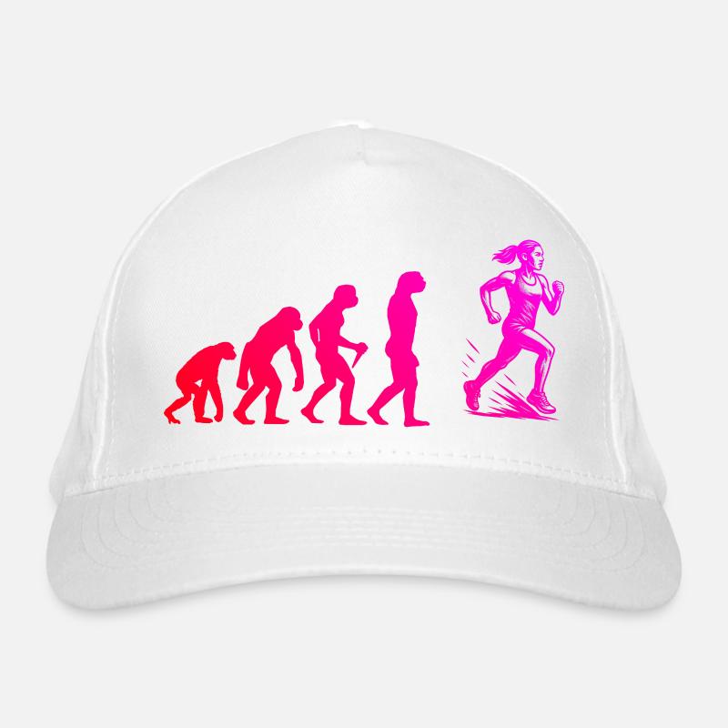 Characterful running design Organic Baseball Cap