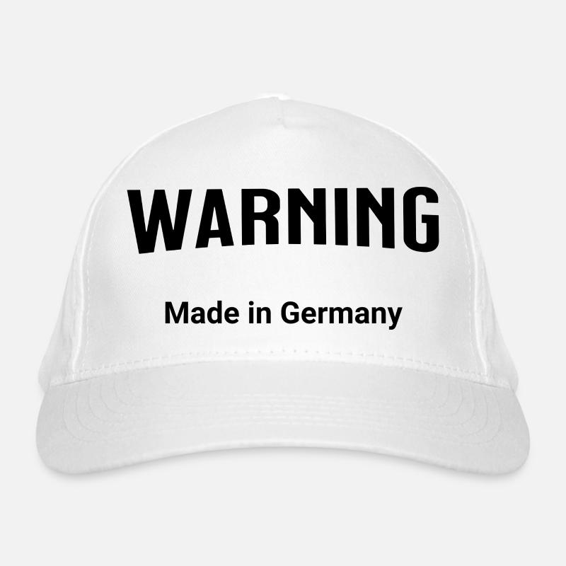 Warning - Made in Germany Organic Baseball Cap