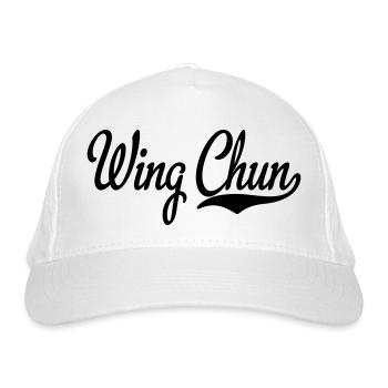 2541614 15440069 wing chun - Bio-Baseballkappe - Weiß - Vorne