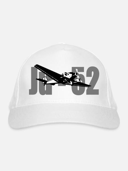 ju_52 - Casquette classique bio - blanc - Devant