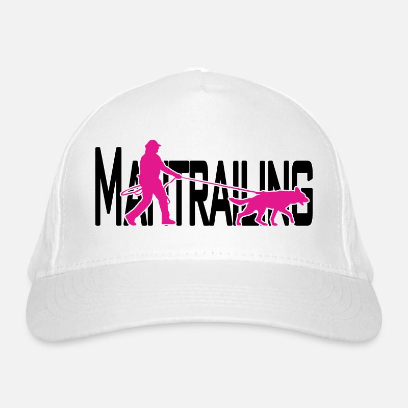 Mantrailing rose / noir Casquette classique bio